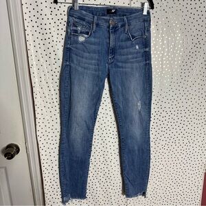 Mother The Looker Ankle Step Fray